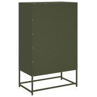 Produktbild för Högskåp olivgrön 68x39 x111,5 cm stål