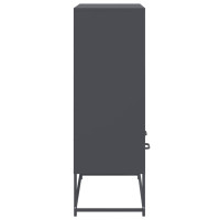 Produktbild för Högskåp antracit 68x39x111,5 cm stål