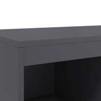 Produktbild för Högskåp antracit 68x39x111,5 cm stål