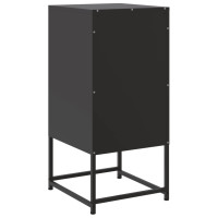 Produktbild för Sängbord 2 st svart 36x39x78 cm stål