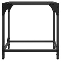 Produktbild för Soffbord med transparent glasskiva 2 st 40x40x40 cm stål