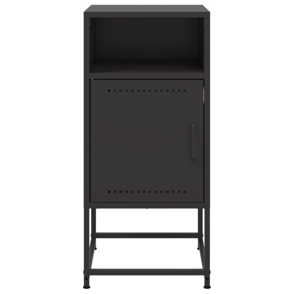 Produktbild för Sängbord 2 st svart 36x39x78 cm stål