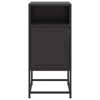 Produktbild för Sängbord 2 st svart 36x39x78 cm stål