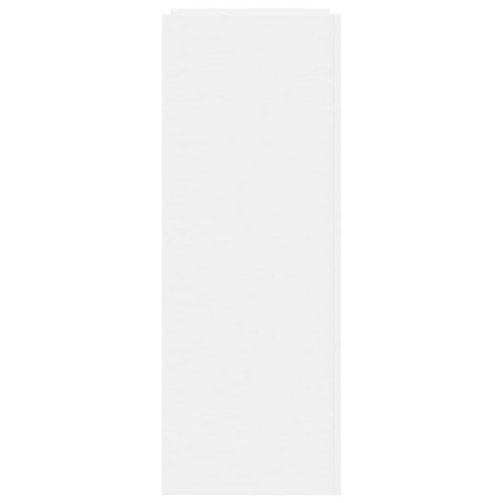 Produktbild för Skoskåp vit 52x37,5x100 cm konstruerat trä