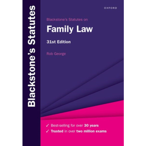 Oxford University Press Blackstone's Statutes on Family Law (häftad, eng)