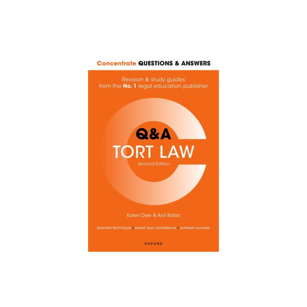 Produktbild för Concentrate Questions and Answers Tort Law (häftad, eng)