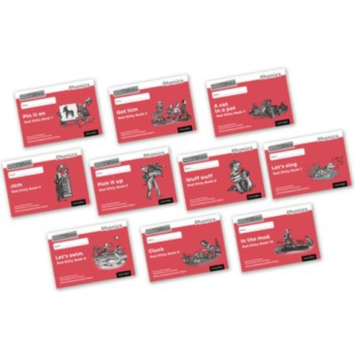Oxford University Press Read Write Inc. Phonics: Red Ditty Black & White Books (Mixed Pack of 10) (häftad, eng)