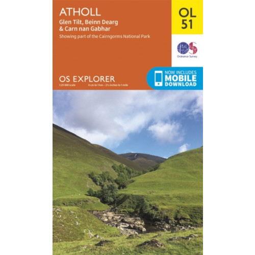 Ordnance Survey Atholl, Glen Tilt, Beinn Dearg & Carn nan Gabhar