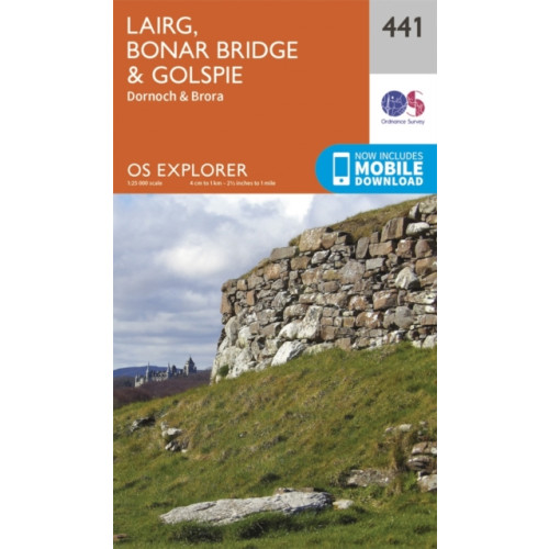 Ordnance Survey Lairg, Bonar Bridge and Golspie