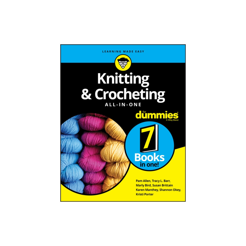Produktbild för Knitting & Crocheting All-in-One For Dummies (häftad, eng)
