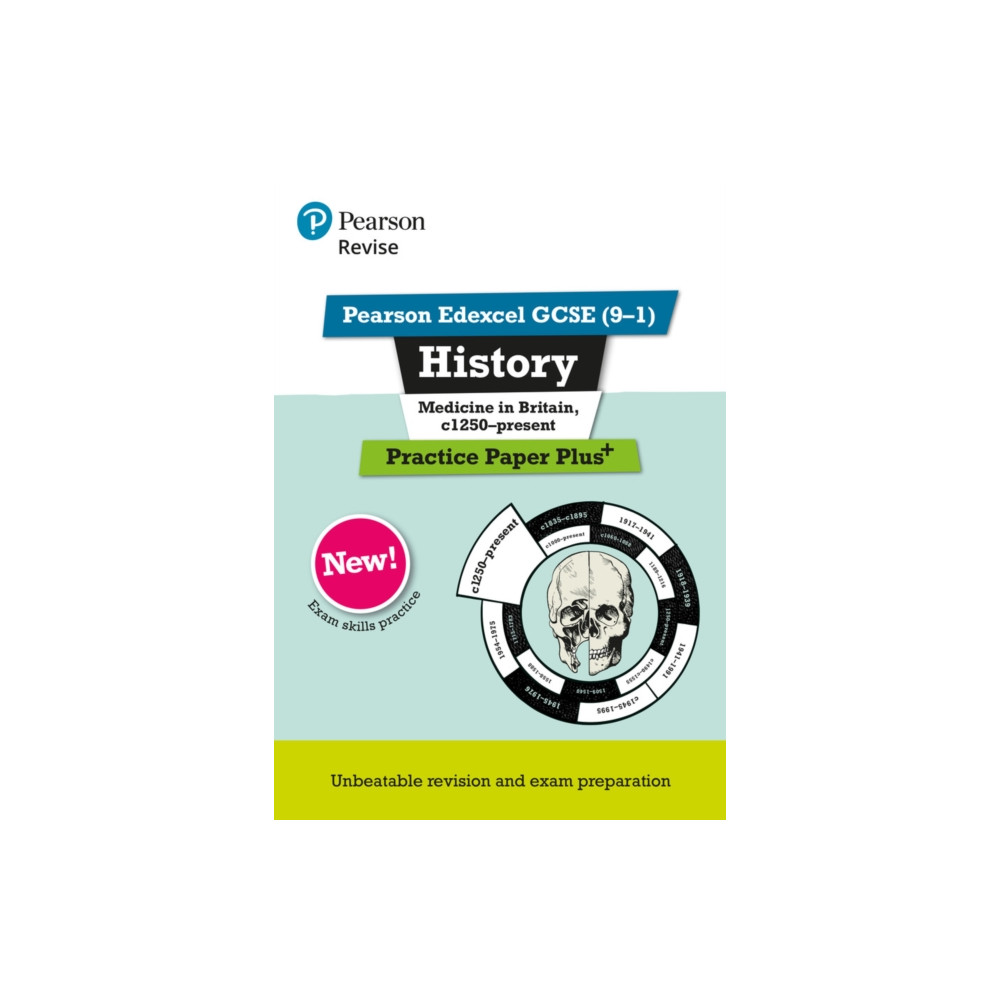 Produktbild för Pearson REVISE Edexcel GCSE History Medicine in Britain, c1250-present Practice Paper Plus incl. online revision - for 2026, 2027 exams (häftad, eng)