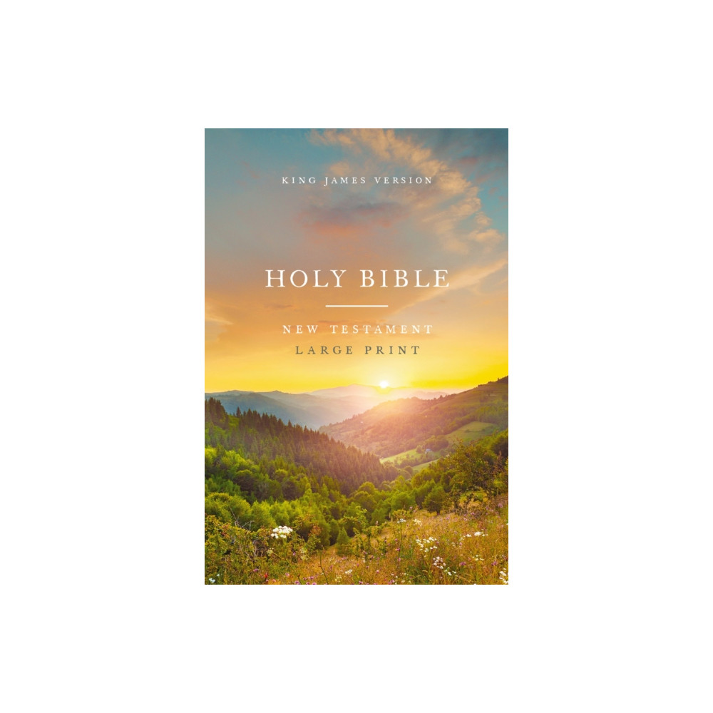 Produktbild för KJV Large Print Outreach New Testament Bible, Scenic Softcover, Comfort Print (häftad, eng)