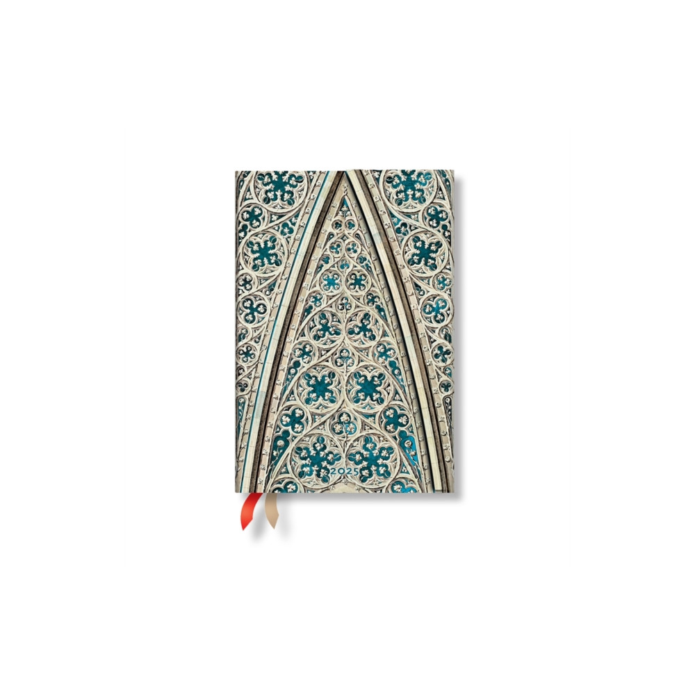 Produktbild för Vault of the Milan Cathedral (Duomo di Milano) Mini 12-month Horizontal Hardback Dayplanner 2025 (Wrap Closure) (inbunden, eng)