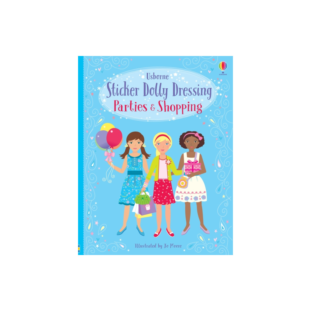 Produktbild för Sticker Dolly Dressing Parties & Shopping (häftad, eng)
