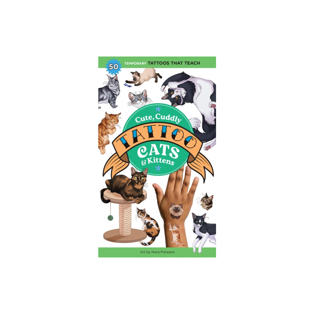 Produktbild för Cute, Cuddly Tattoo Cats & Kittens (häftad, eng)