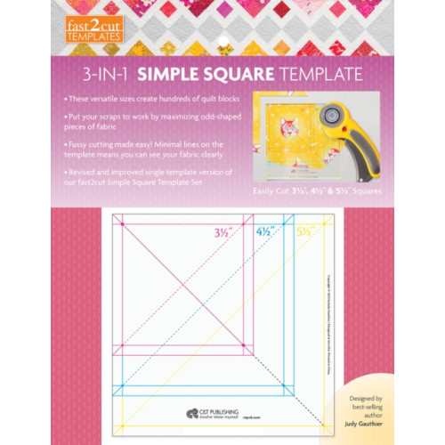C & T Publishing fast2cut 3-in-1 Simple Square Template (häftad, eng)