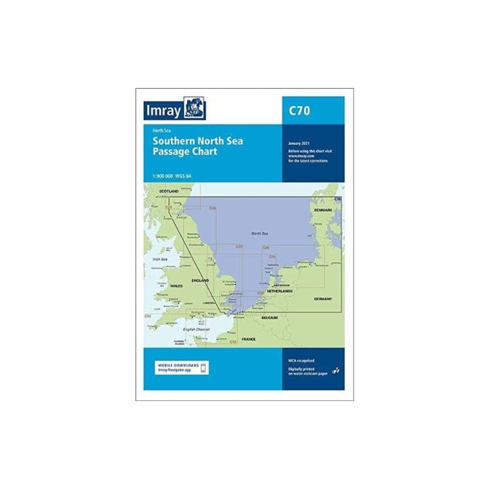 Produktbild för C70 Southern North Sea Passage Chart