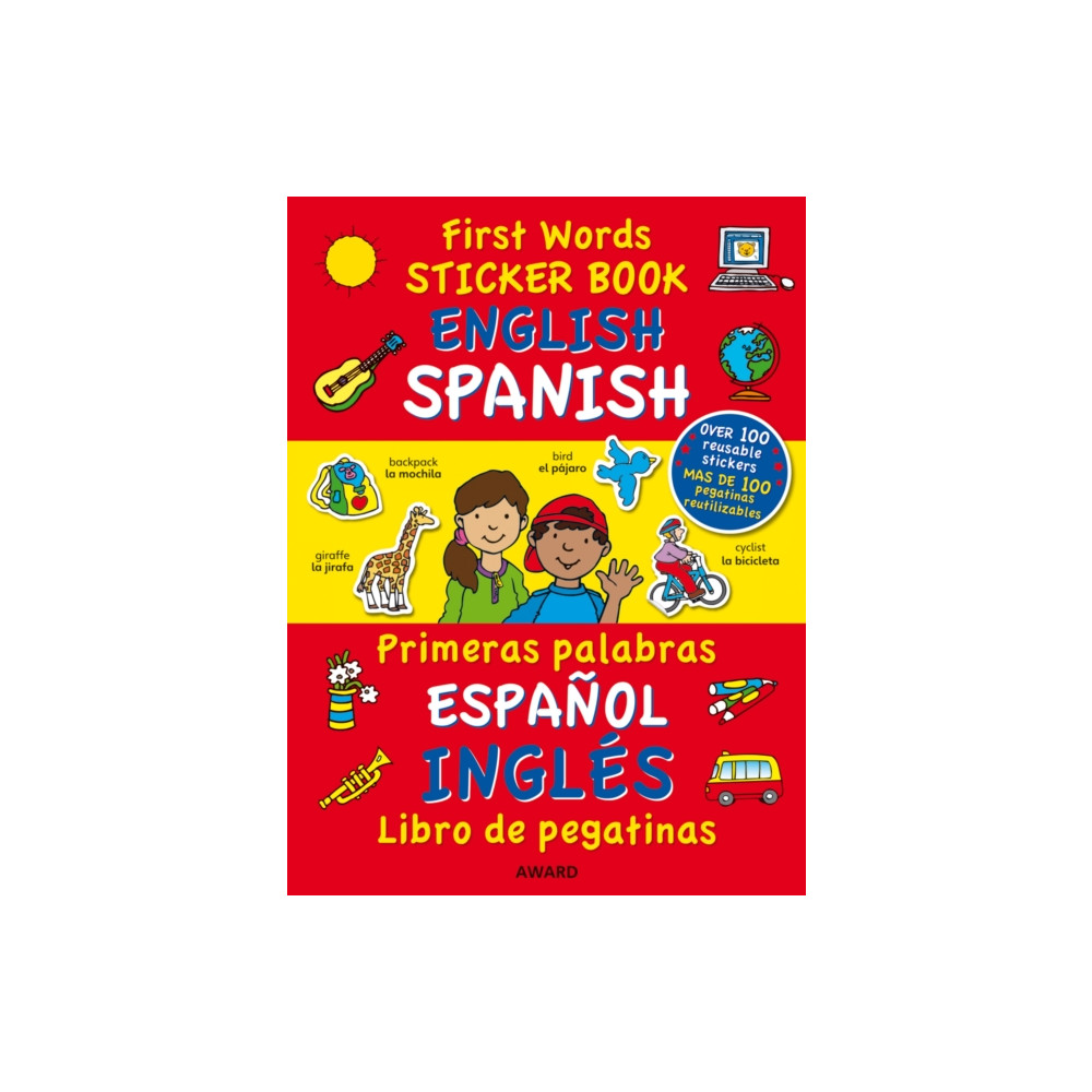 Produktbild för First Words Sticker Books: English/Spanish (häftad, eng)