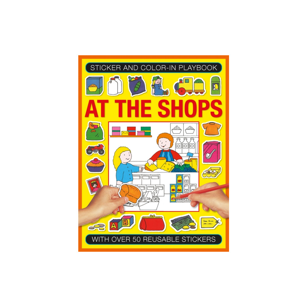 Produktbild för Sticker and Colour-in Playbook: At the Shops (häftad, eng)