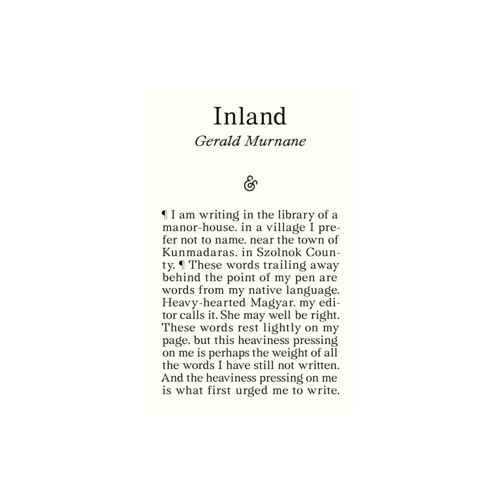 Produktbild för Inland (häftad, eng)