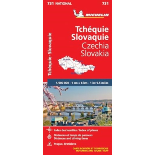 Michelin Editions Des Voyages Czech Republic, Slovak Republic - Michelin National Map 731