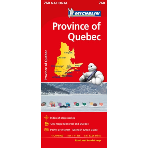 Michelin Editions Des Voyages Quebec - Michelin National Map 760