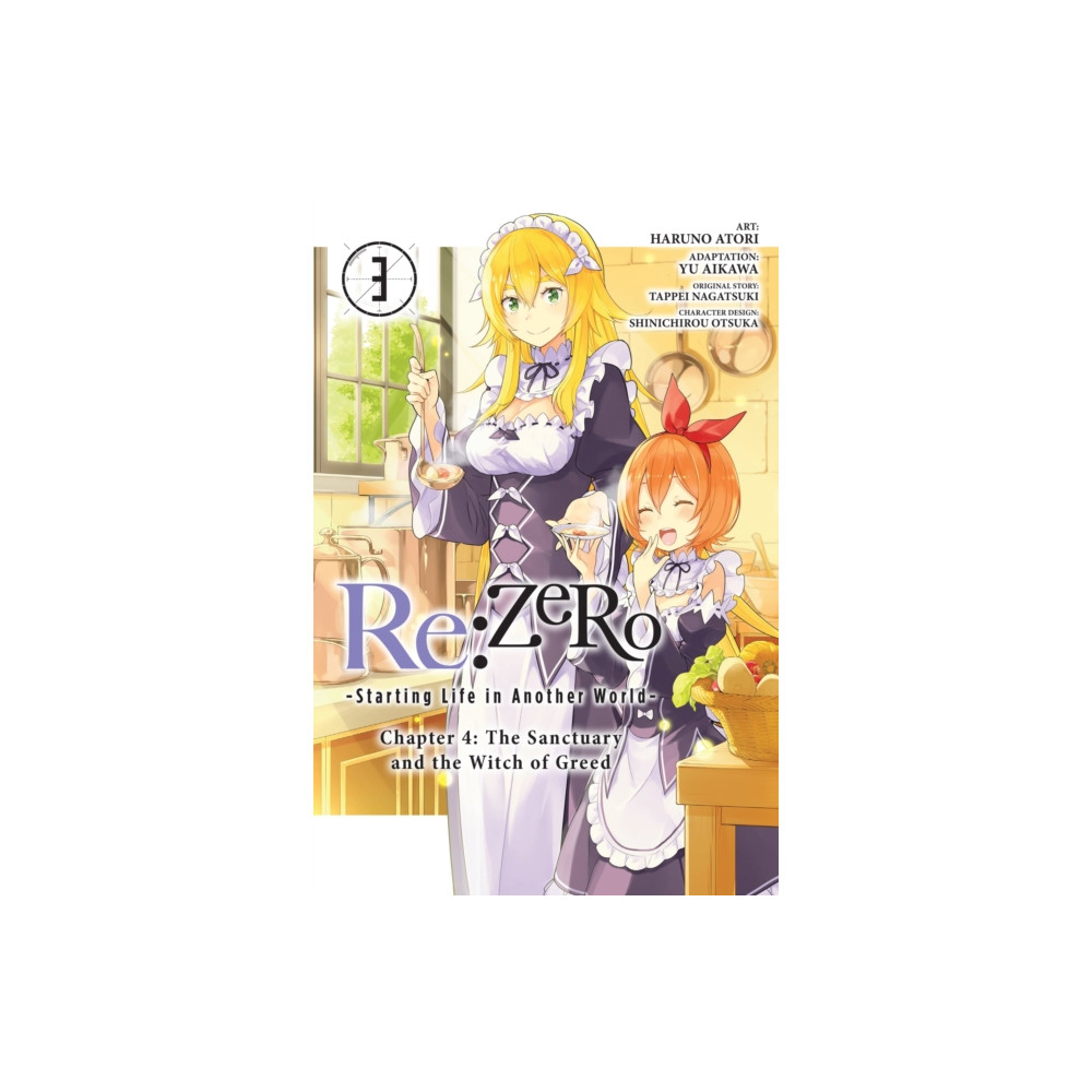 Produktbild för Re:ZERO -Starting Life in Another World-, Chapter 4: The Sanctuary and the Witch of Greed, Vol. 3 (manga) (häftad, eng)