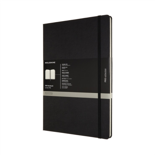 Moleskine MOLESKINE PRO NOTEBOOK A4 HARD COVER BLA (inbunden, eng)