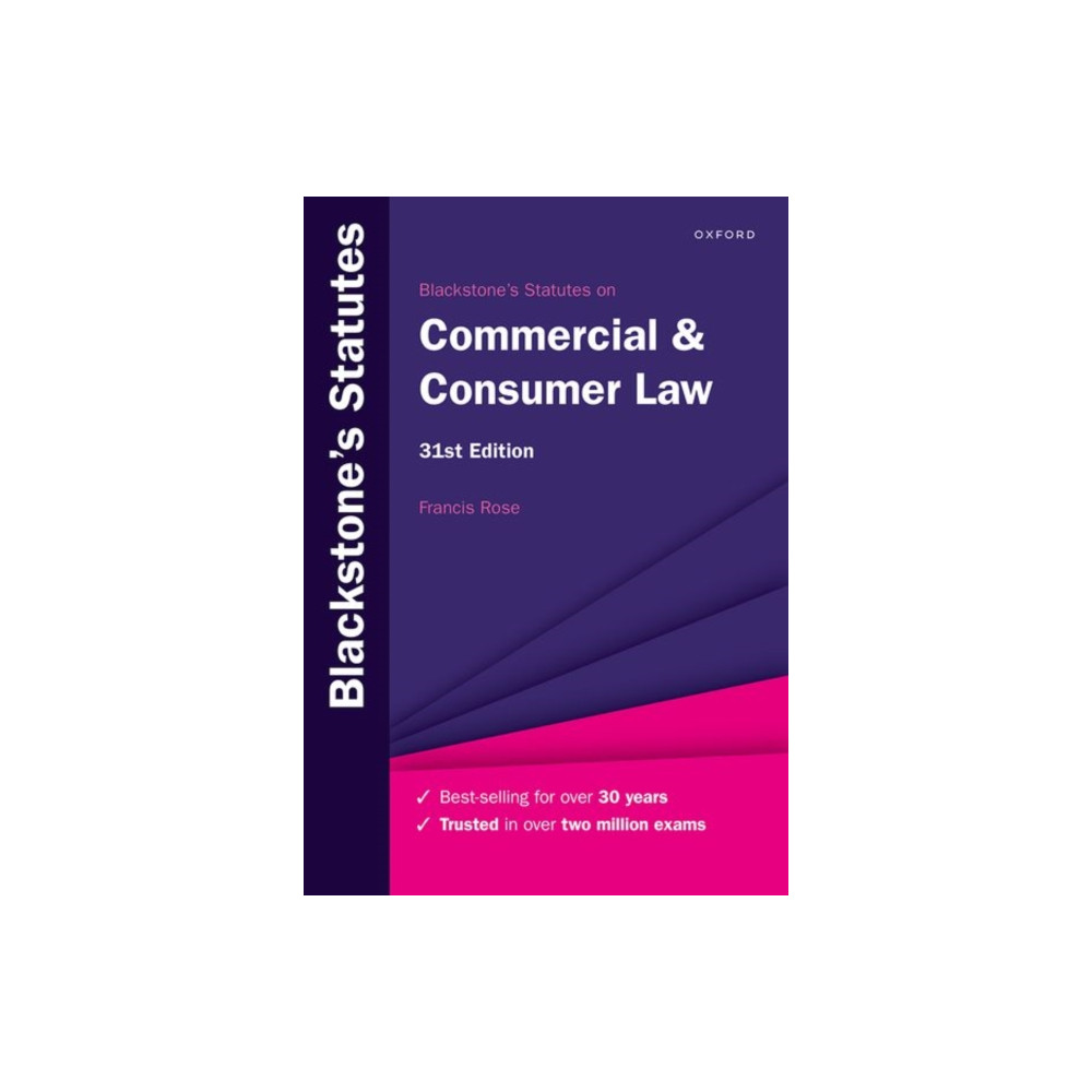 Produktbild för Blackstone's Statutes on Commercial & Consumer Law (häftad, eng)