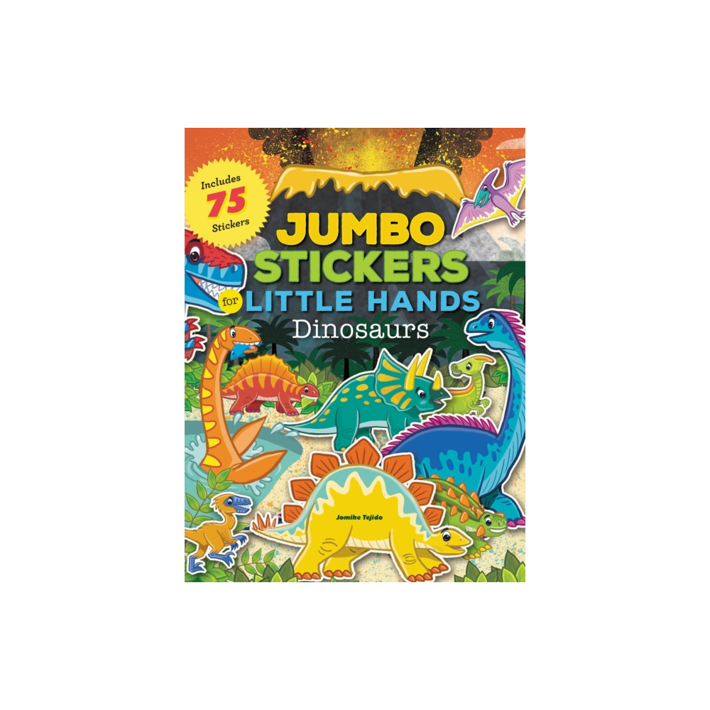 Produktbild för Jumbo Stickers for Little Hands: Dinosaurs (häftad, eng)
