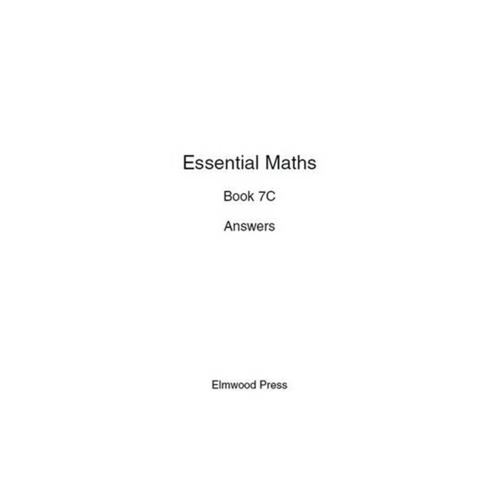 Produktbild för Essential Maths 7C Answers (häftad, eng)