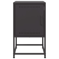 Produktbild för Sängbord 2 st svart 36x39x60,5 cm stål