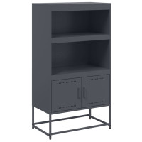 Produktbild för Högskåp antracit 68,5x38,5x123,5 cm stål