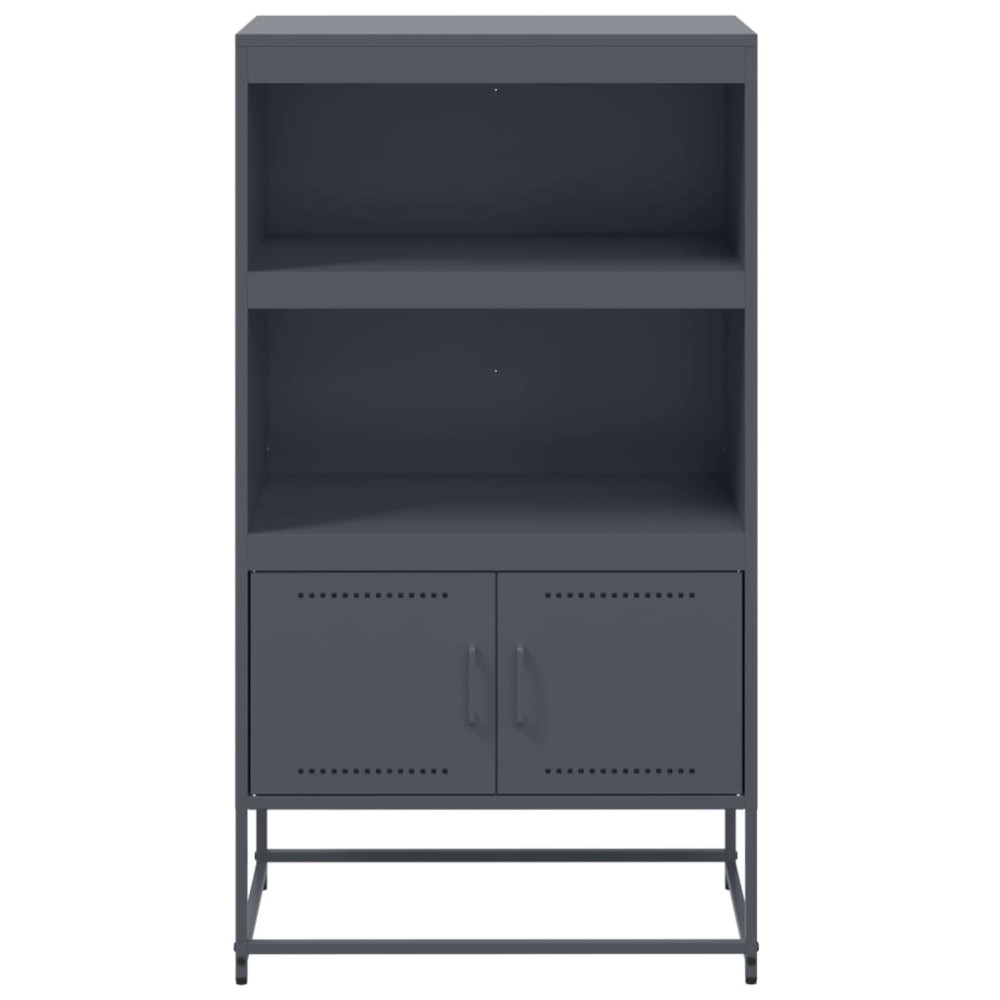 Produktbild för Högskåp antracit 68,5x38,5x123,5 cm stål