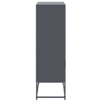 Produktbild för Högskåp antracit 68,5x38,5x123,5 cm stål