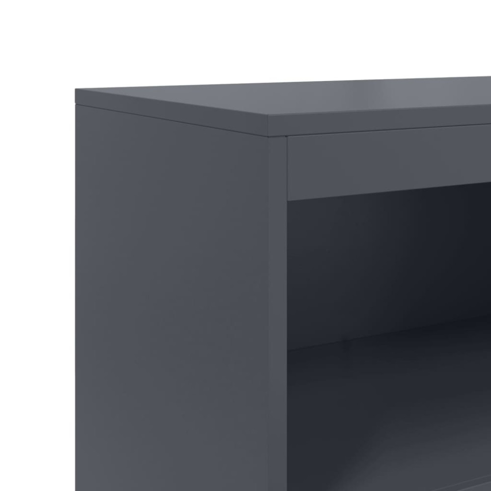 Produktbild för Högskåp antracit 68,5x38,5x123,5 cm stål