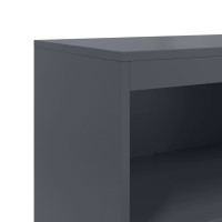 Produktbild för Högskåp antracit 68,5x38,5x123,5 cm stål