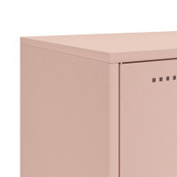 Produktbild för Högskåp rosa 100,5x39x107 cm stål