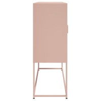 Produktbild för Högskåp rosa 100,5x39x107 cm stål