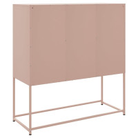 Produktbild för Högskåp rosa 100,5x39x107 cm stål