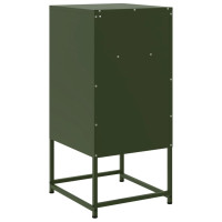 Produktbild för Sängbord 2 st olivgrön 36x39x78 cm stål
