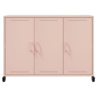 Produktbild för Skänk rosa 100,5x39x72 cm stål