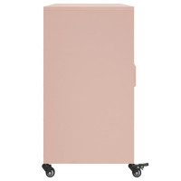 Produktbild för Skänk rosa 100,5x39x72 cm stål