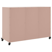 Produktbild för Skänk rosa 100,5x39x72 cm stål