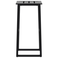 Produktbild för Barstolar 2 st svart 38x38x80 cm pulverlackerat stål