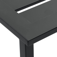 Produktbild för Barstolar 2 st svart 38x38x80 cm pulverlackerat stål