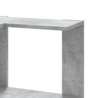 Produktbild för Bokhylla hörn 3 hyllplan betonggrå 50x50x102 cm konstruerat trä