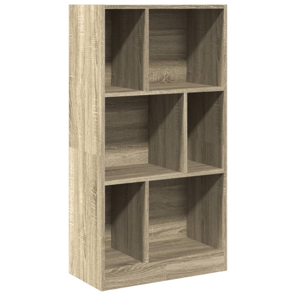 Produktbild för Bokhylla sonoma-ek 57x28,5x107,5 cm konstruerat trä