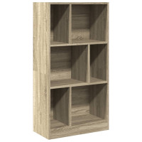 Produktbild för Bokhylla sonoma-ek 57x28,5x107,5 cm konstruerat trä