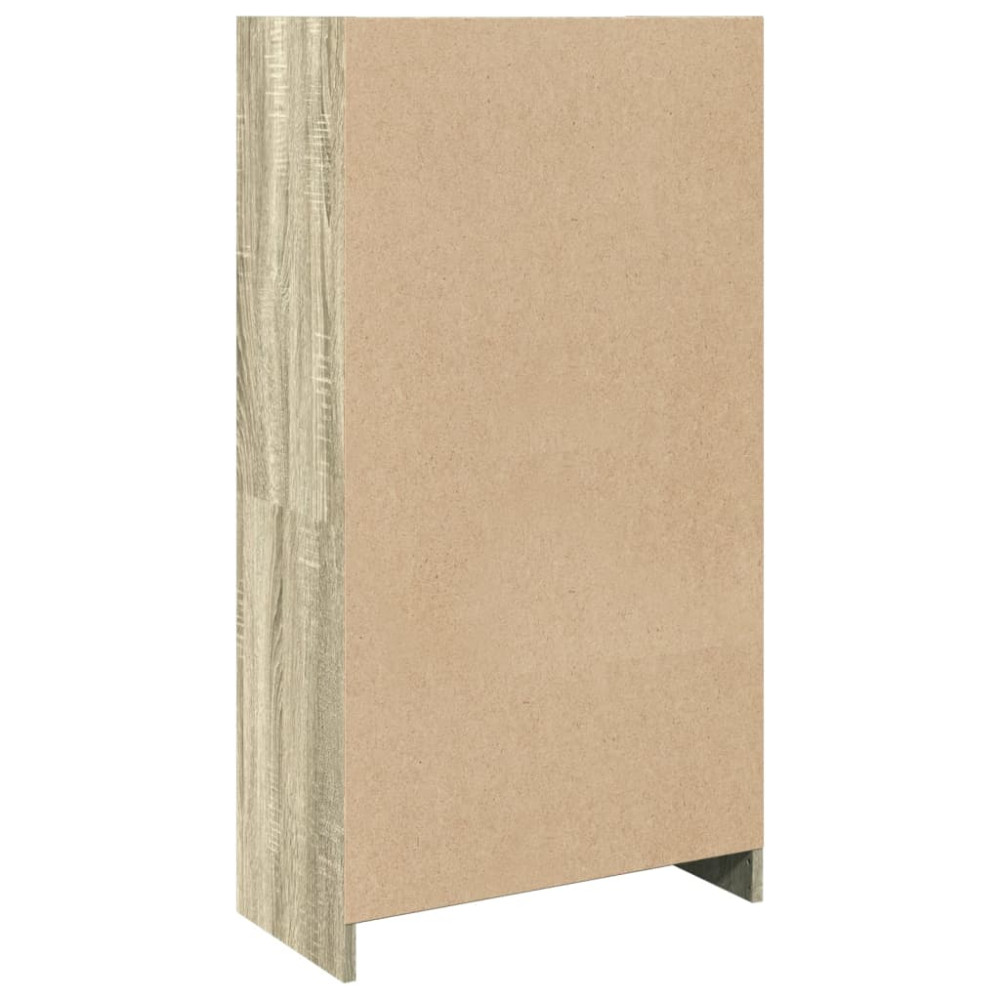 Produktbild för Bokhylla sonoma-ek 57x28,5x107,5 cm konstruerat trä